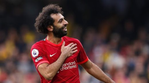 صلاح يساوي رقمًا فريدًا للأسطورة جيرارد