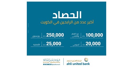 المتحدة تعلن أسماء الفائزين بسحب الحصاد الأسبوعي 