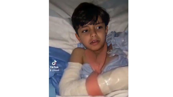 شاهد أول ظهور لأبناء المرحوم محمد الشمري بعد الحادث 