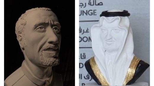 بالصور فنانة سعودية تنحت شخصيات مشهورة باستخدام الطين 