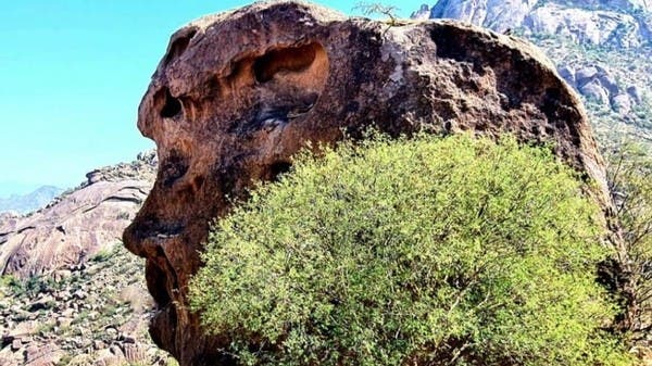 صور رائعة من جنوب السعودية .. صخور على شكل وجوه بشرية 