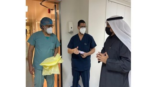 وزير النفط يتفقد جرحى حريق مصفاة الأحمدي 