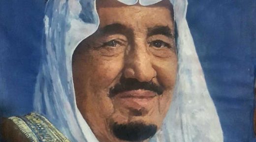 لوحة للملك سلمان غيرت حياتي 