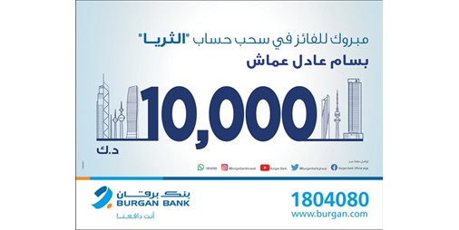 برقان يعلن الفائز في سحب الثريا للرواتب 