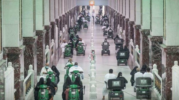 لخدمة الزوار .. عربات حاصلة على براءة اختراع في المسجد الحرام 