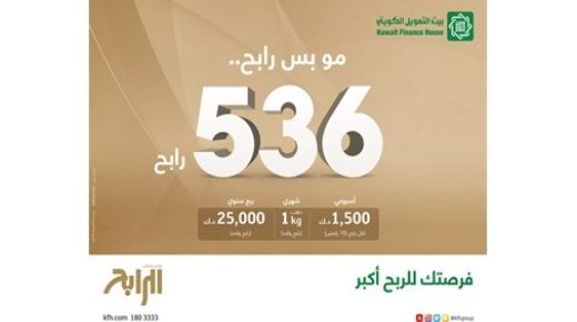 بيت التمويل الكويتي يعلن عن الفائزين بالسحب الأسبوعي 