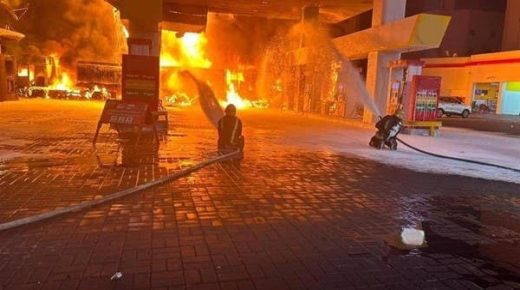 إصابة اثنين في حريق اندلع بناقلة وقود بالمدينة المنورة