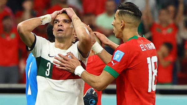 بيبي أنهى مباراة المغرب بكسر في ذراعه