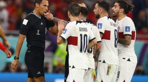 منتخب المغرب وصل مرة وحيدة لمرمانا.. والحكم ساعدهم