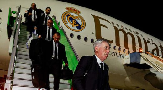 بعثة ريال مدريد تصل الرياض لخوض السوبر الإسباني