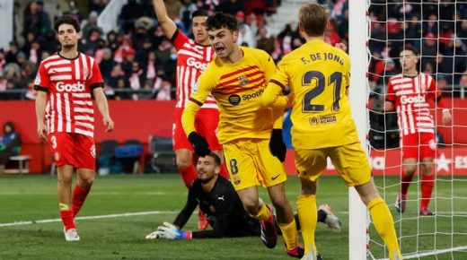 بيدري يقود برشلونة للفوز على جيرونا