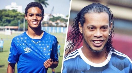 نجل رونالدينيو يسير على خطى والده وينضم لبرشلونة