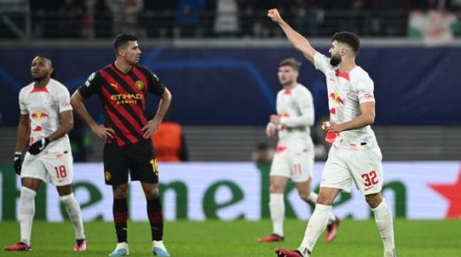 لايبزيغ يفرض التعادل على سيتي