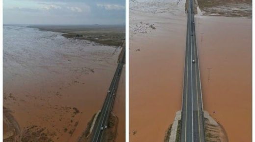 في حالة نادرة جريان وادي الرمة الشهير للمرة الثانية خلال عام
