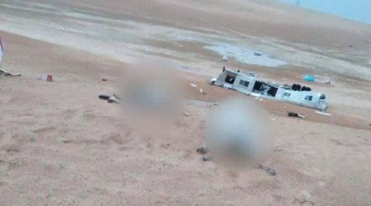 مشهد لا يصدق.. صاعقة رعدية تتسبب بنفوق عدد من الإبل