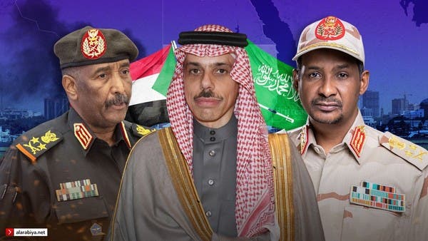 وزير الخارجية السعودي يجري اتصالين مع البرهان وحميدتي