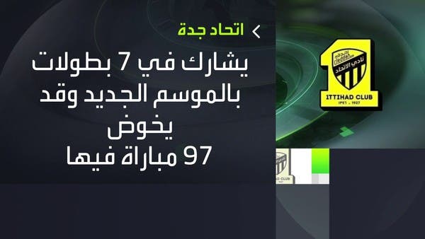 89 مباراة تنتظر اتحاد جدة في الموسم المقبل
