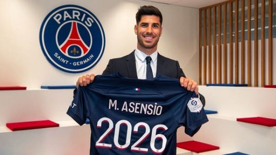 جناح ريال مدريد السابق أسينسيو ينضم إلى سان جيرمان