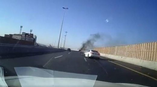 فيديو لحادث مروع بالسعودية.. اصطدام أدى لاشتعال سيارة ومقتل قائدها