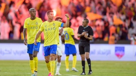 رأسية رونالدو تطيح بالزمالك وتقود النصر للتقدم في البطولة العربية