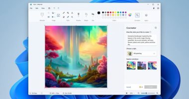 مايكروسوفت تختبر أداة تحويل النص إلى صورة فى برنامج Paint