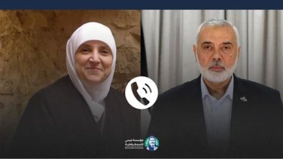 أرملة الرئيس الراحل مرسي تهاتف هنية بعد استشهاد أبنائه …