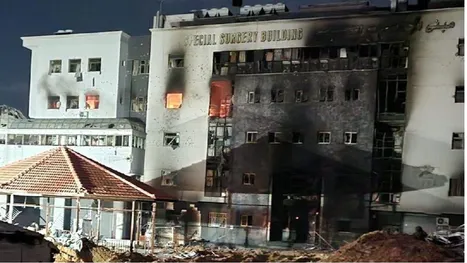 صور مفزعة لـ”الشفاء” بعد انسحاب الاحتلال منه.. كان هنا …