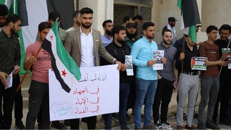 إدلب تنضم إلى ركب الاحتجاجات الطلابية المناصرة لفلسطين …